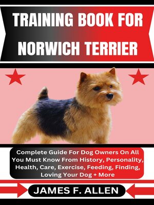 cover image of TRAINING BOOK FOR NORWICH TERRIER